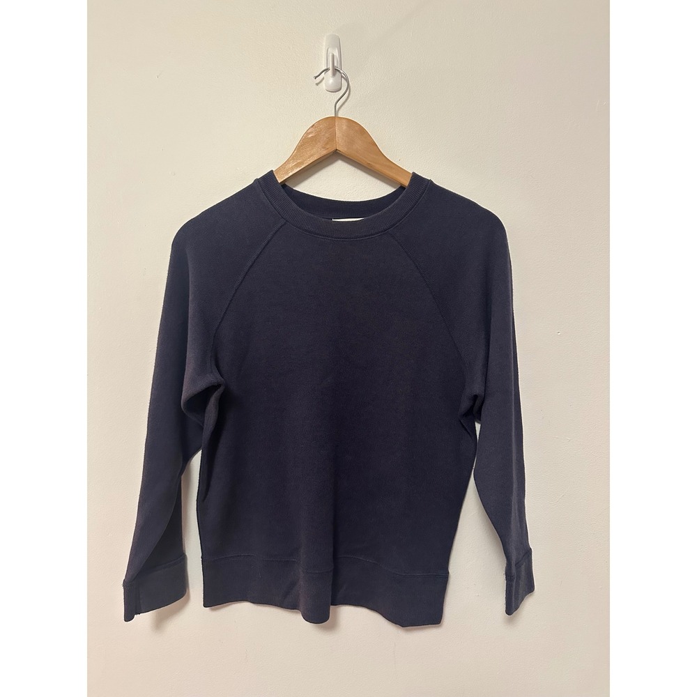 NWT Banana Republic Navy Blue Raglan Sleeve Crew Neck Sweatshirt | Size Small